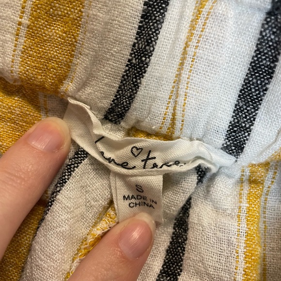 Love Tree Fabric Striped Shorts, Size Small - Picture 3 of 5